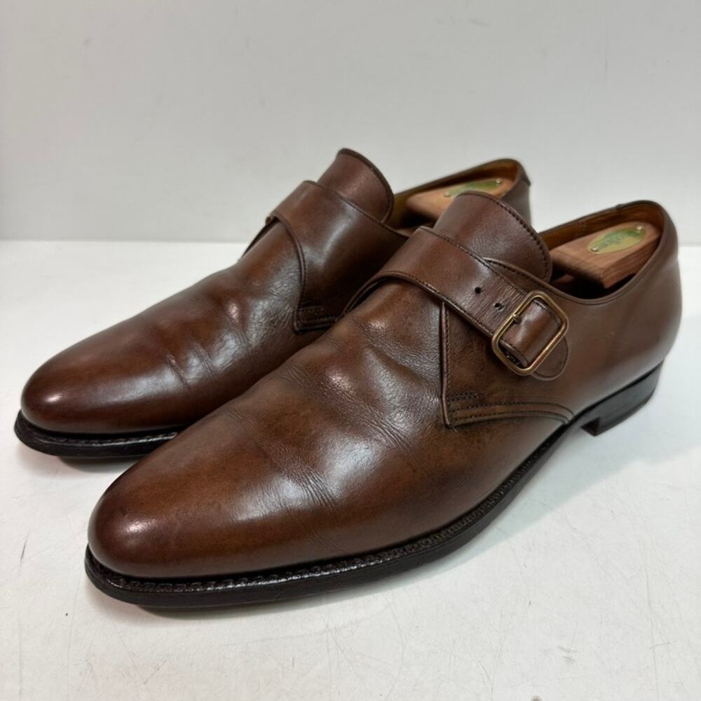 NEW HEELS Crockett & Jones x Brooks Brothers Single Monk Made in England US 11 D